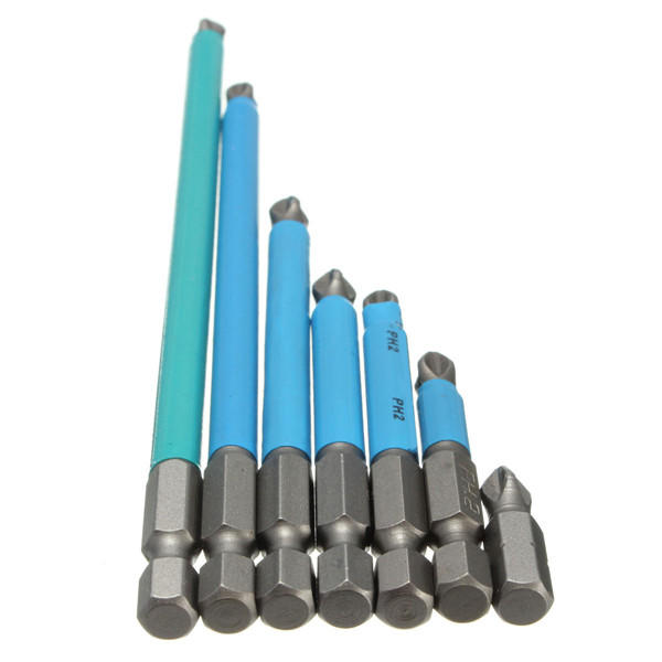 Magnetic Hex Screwdriver Bit Set | 25-150mm Long | Anti Slip Torx PH2 - Image 3